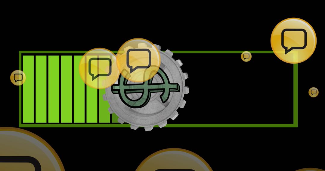 Digital Currency and Media Interaction Concept