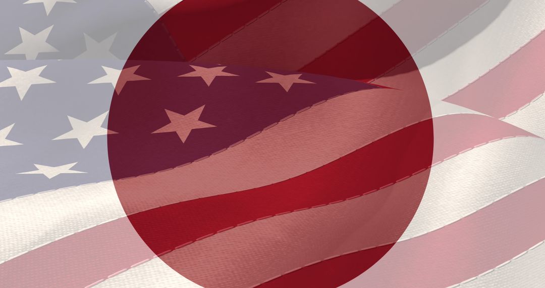 Fusion of USA Flag with Modern Circular Design