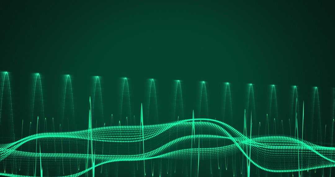 Futuristic Digital Interface with Light Trails and Technology