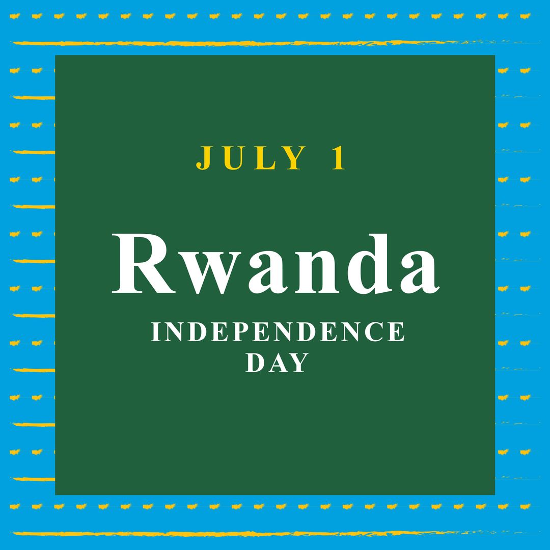 Rwanda Independence Day Poster with Colorful Design