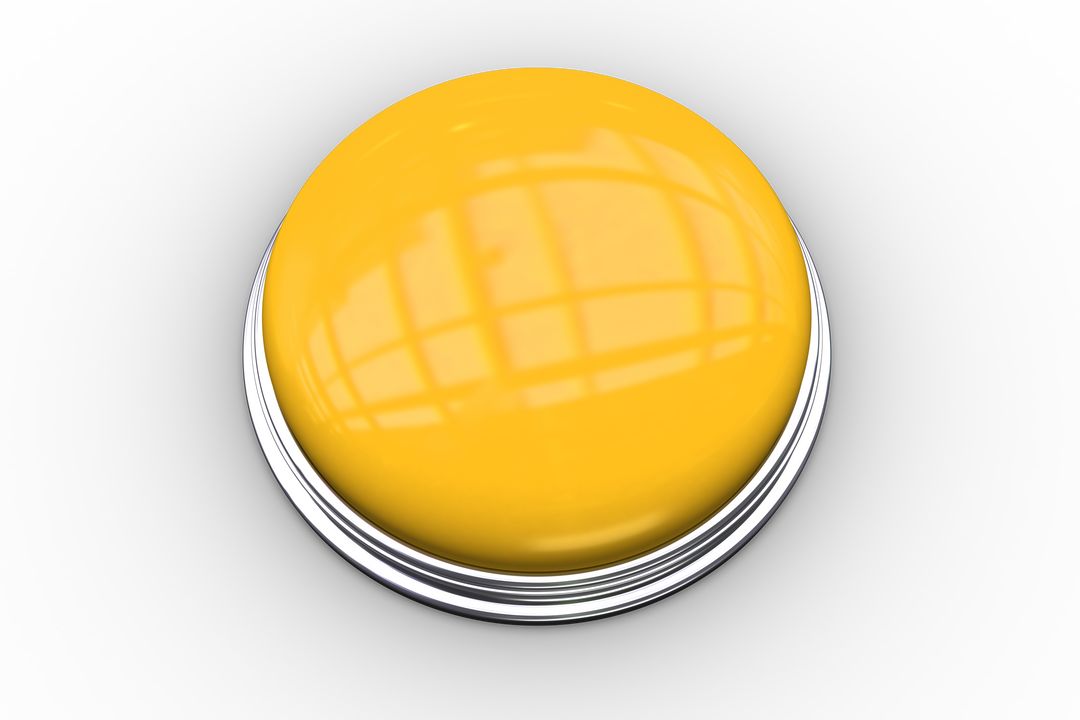 Yellow Shiny Button on Transparent Background - Download Free Stock Images Pikwizard.com