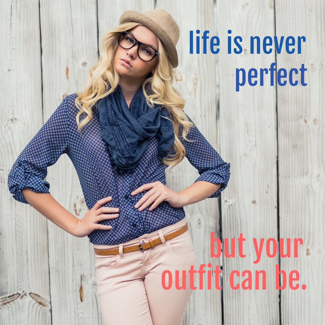 Fashion Confidence with Playful Positivity