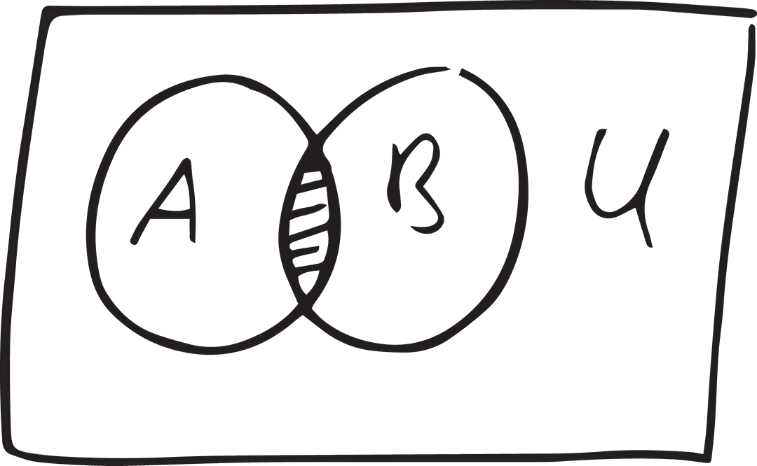 Hand-Drawn Choirs Transparent Venn in Distinct Rectangle