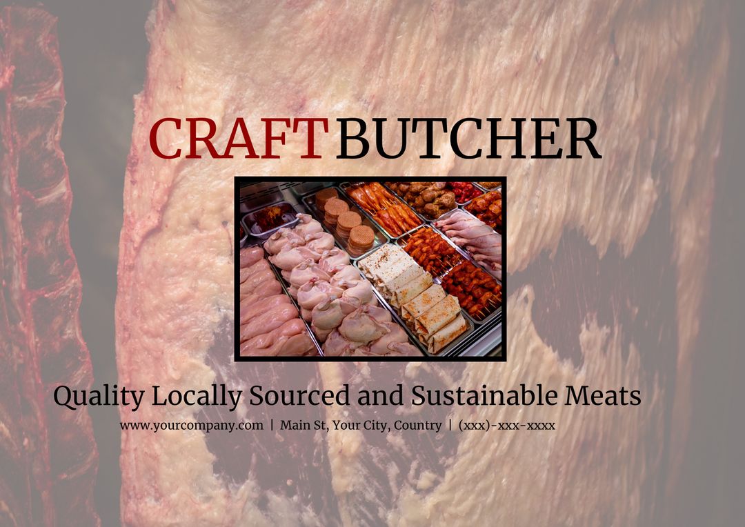 Artisanal Butcher Shop Highlighting Quality Meats - Download Free Stock Templates Pikwizard.com