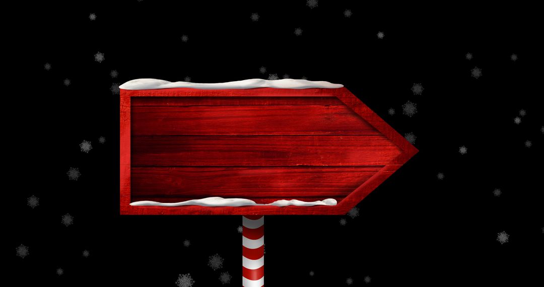 Rustic Wooden Christmas Sign with Snowflakes