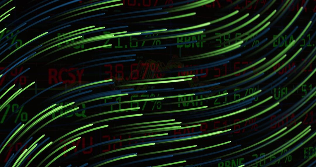 Dynamic Light Trails Interacting with Digital Data Streams