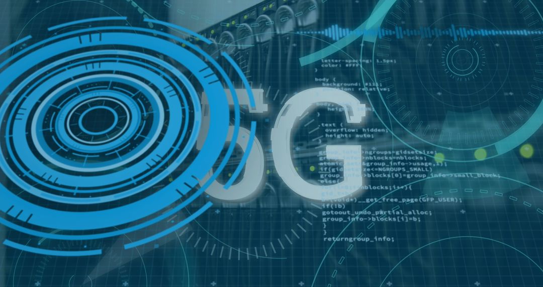 Futuristic 5G Technology Digital Concept