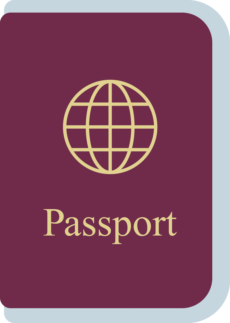 Digital Passport Icon Transparent Background Vector Illustration