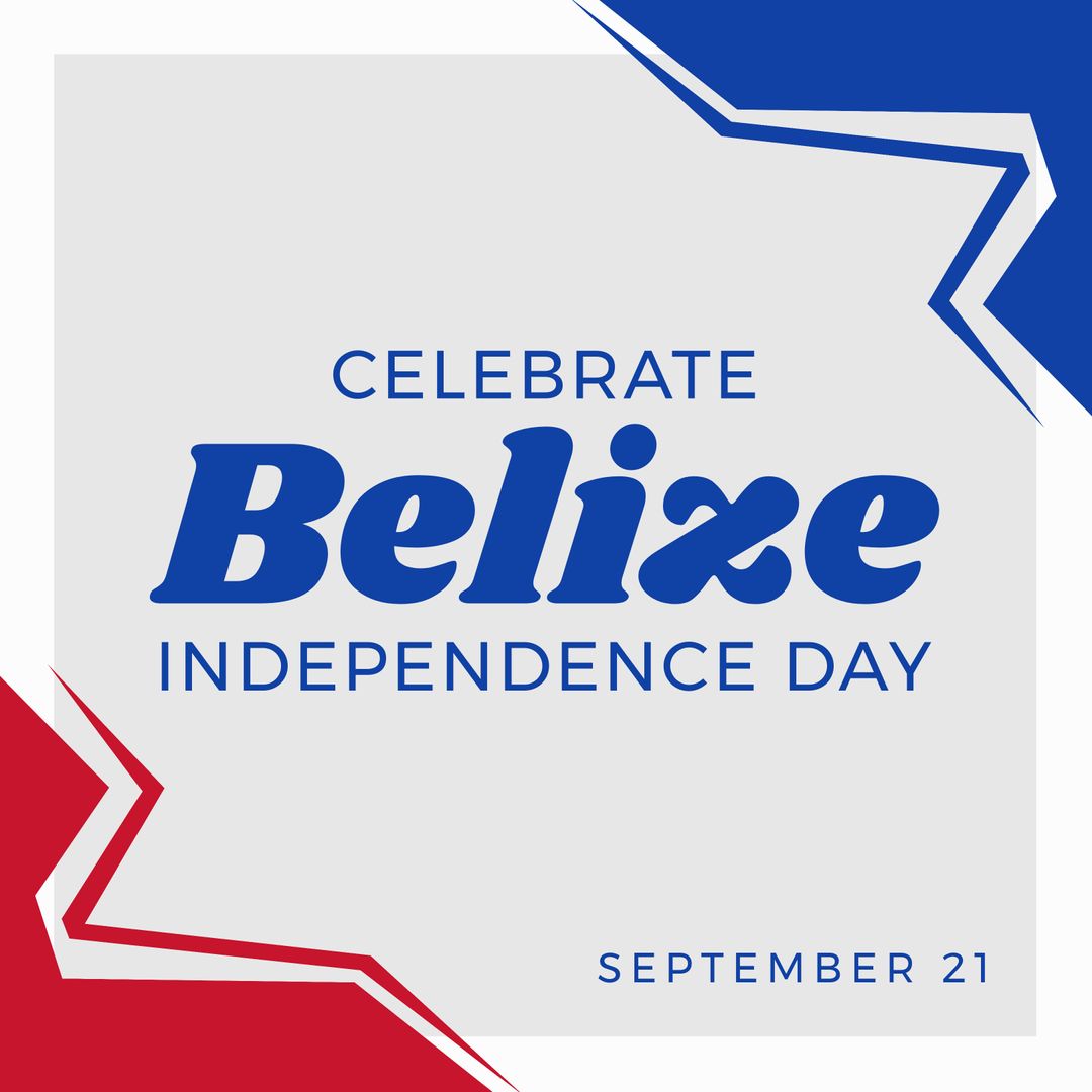 Celebrate Belize Independence Day Banner Design