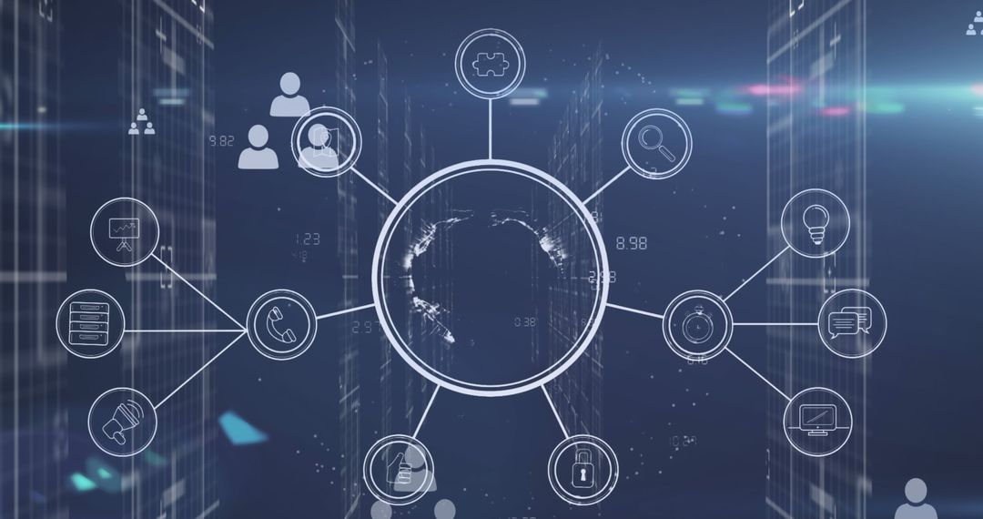 Global Digital Interfaces and Connectivity in Cityscape
