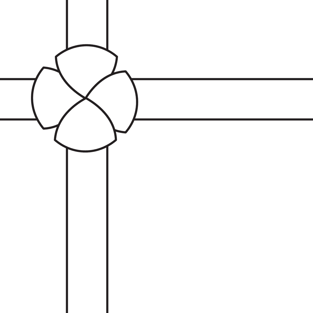 Transparent Black Ribbon with Copy Space on Clear Background