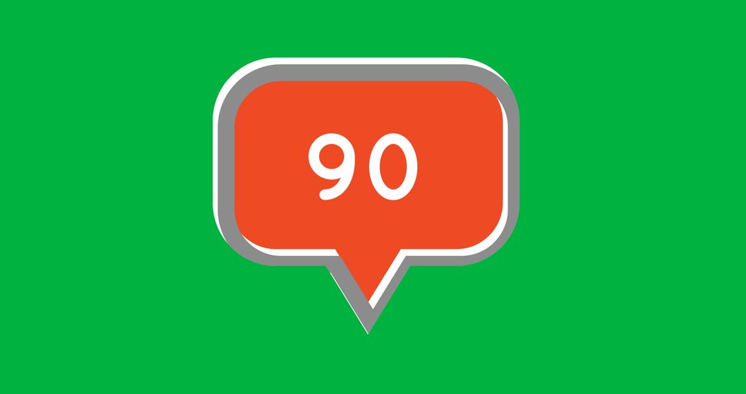Social Media Notification Alert with 90 Messages