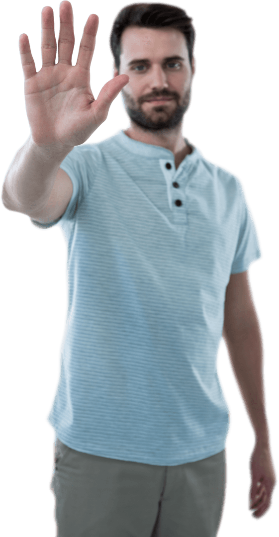 Transparent Interaction Concept with Man Touching Invisible Surface - Download Free Stock Images Pikwizard.com