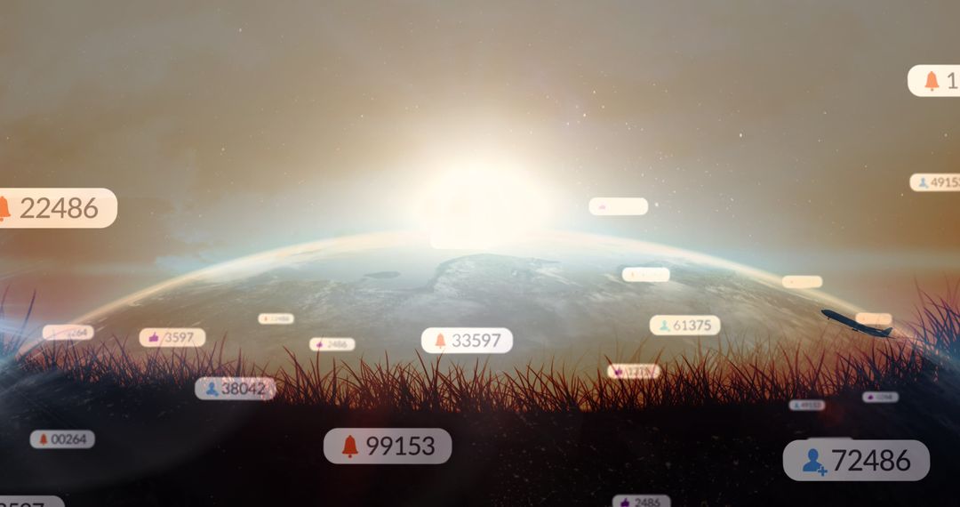 Global Digital Network Interface Over Earth Horizon