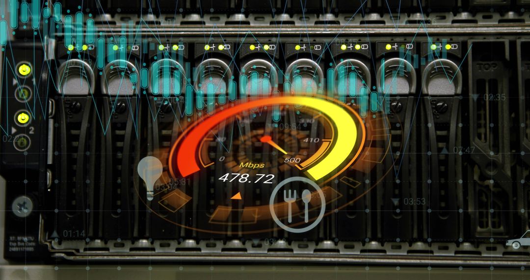 High-Speed Data Processing in Modern Server Room