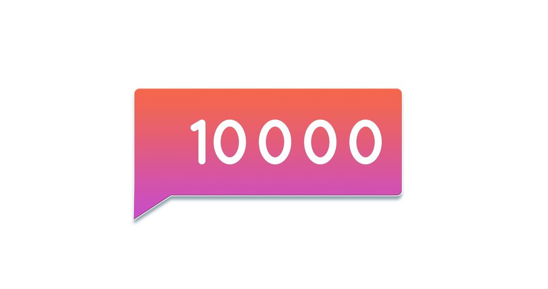 Social Media Milestone Notification Bubble Icon