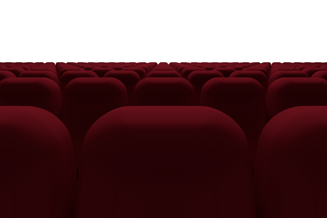 Empty Red Cinema Seats on Transparent Background for Entertainment Themes - Download Free Stock Images Pikwizard.com