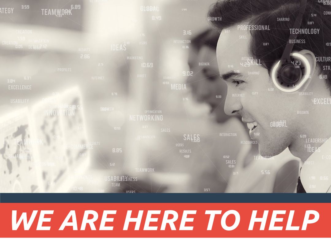 Smiling Customer Support Agent Offering Reliable Assistance