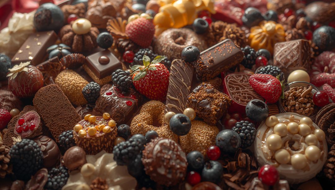 Assorted Gourmet Chocolates and Berries Extravaganza
