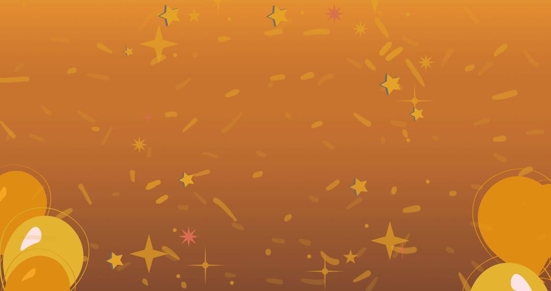 Bright Celebration Background with Balloons and Confetti