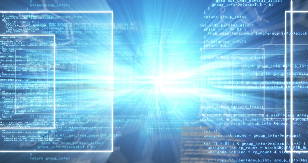 Abstract Futuristic Code Streams and Data Processing Background - Free Images, Stock Photos and Pictures on Pikwizard.com