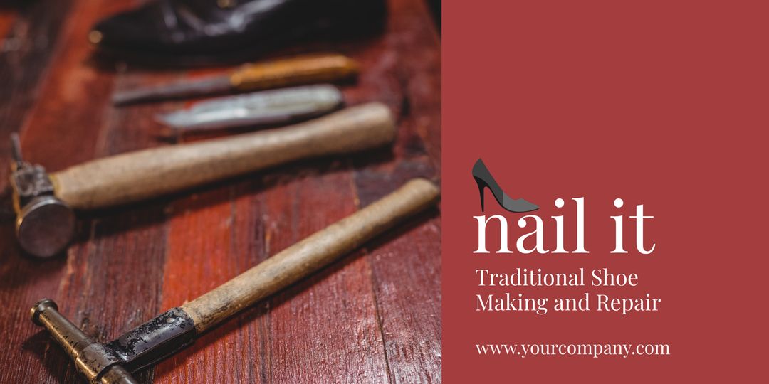 Vintage Shoe Repair Tools on Rustic Wooden Table