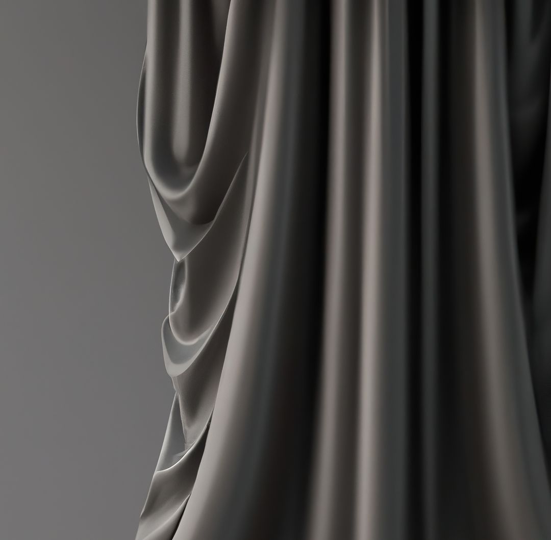 Artistic Black Silk Drapes with Soft Folds - Free Images, Stock Photos and Pictures on Pikwizard.com