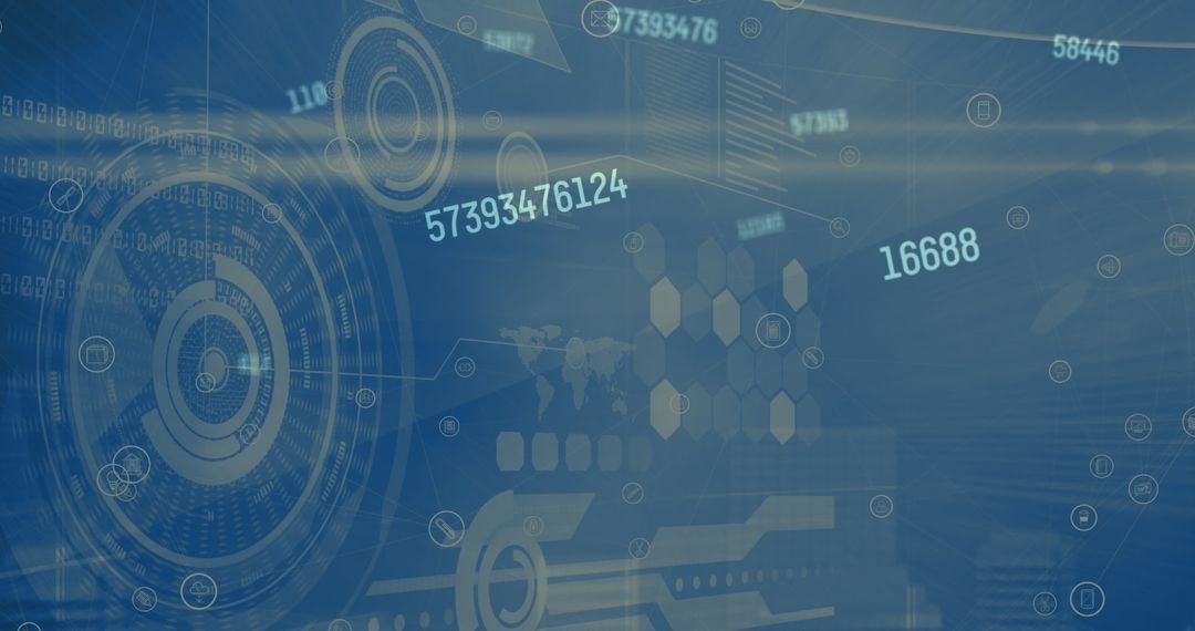 Abstract digital data processing and hud interface design