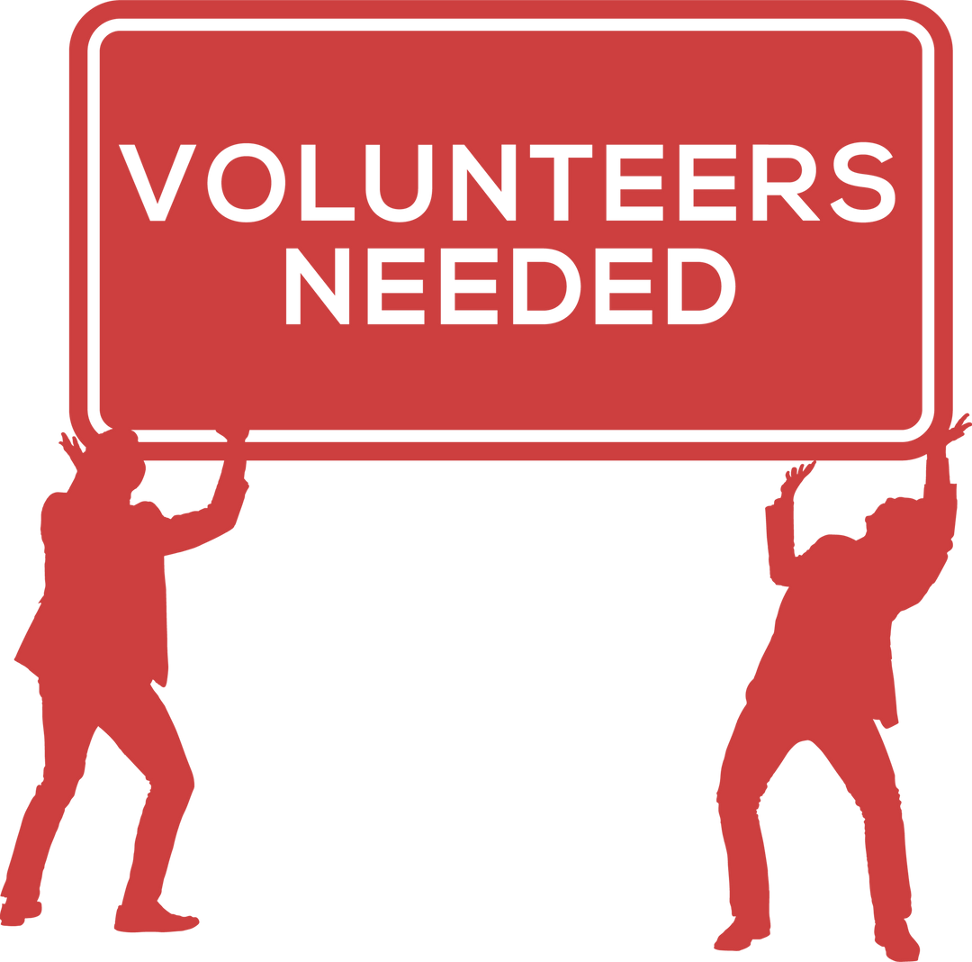 Transparent Vector of Businessmen Holding Volunteers Needed Sign - Download Free Stock Images Pikwizard.com