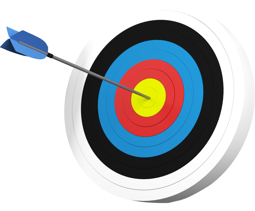 Transparent Vector Shooting Target with Arrow for Sport and Competition - Download Free Stock Images Pikwizard.com