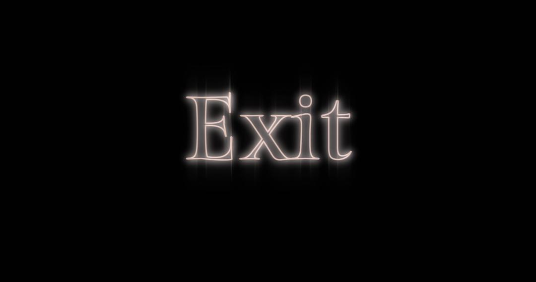 Glowing Neon Exit Sign on Black Background - Free Images, Stock Photos and Pictures on Pikwizard.com