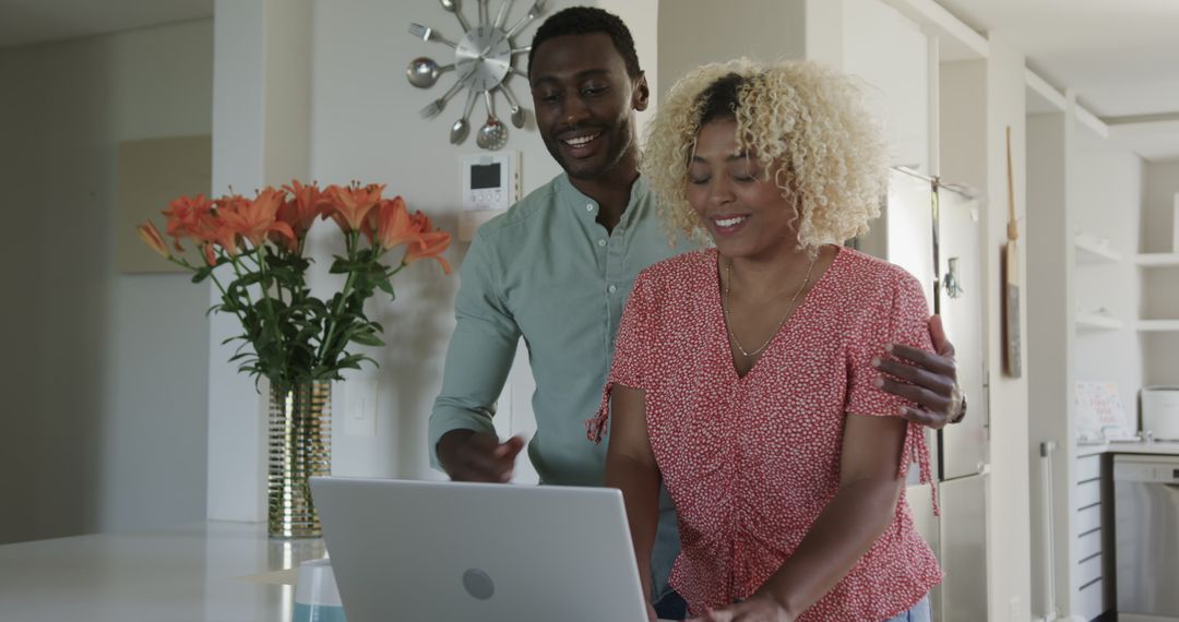 Happy Friends Connecting Over Technology at Home