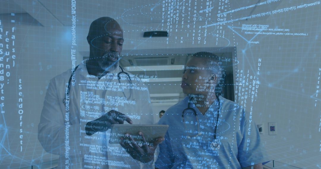 Medical Professionals Analyzing Digital Data for Enhanced Diagnostics