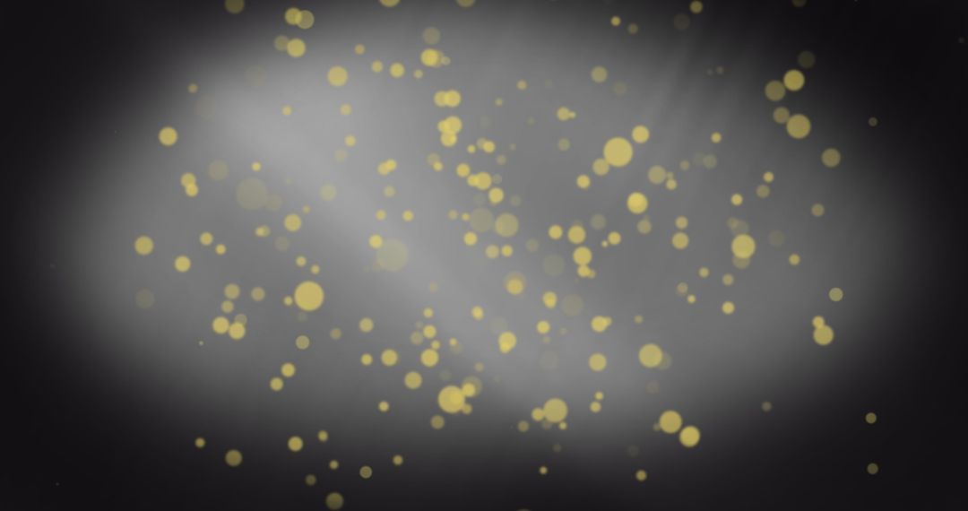 Golden Bokeh Lights on Dark Background
