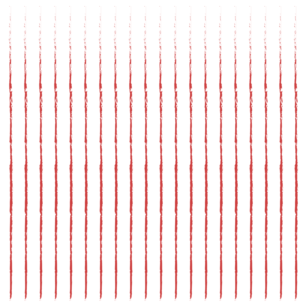 Red Vertical Lines on Transparent Background Vector Illustration