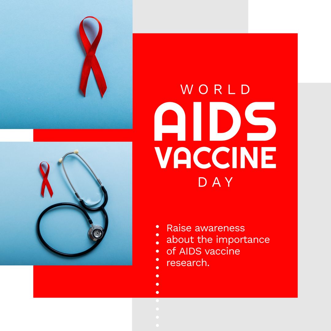 World AIDS Vaccine Day Awareness Concept with Symbols