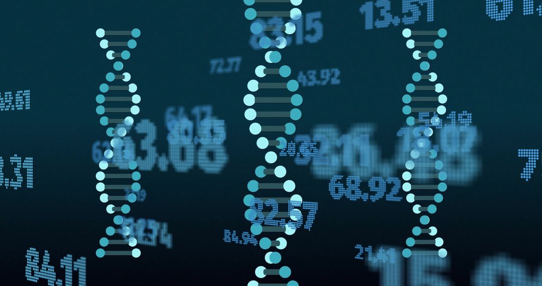 Digital DNA Data Processing Connectivity Concept