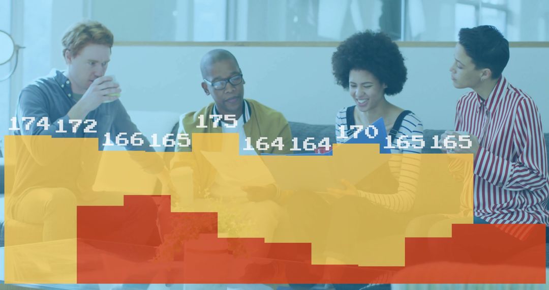 Coworkers Analyzing Documents Together in a Modern Office