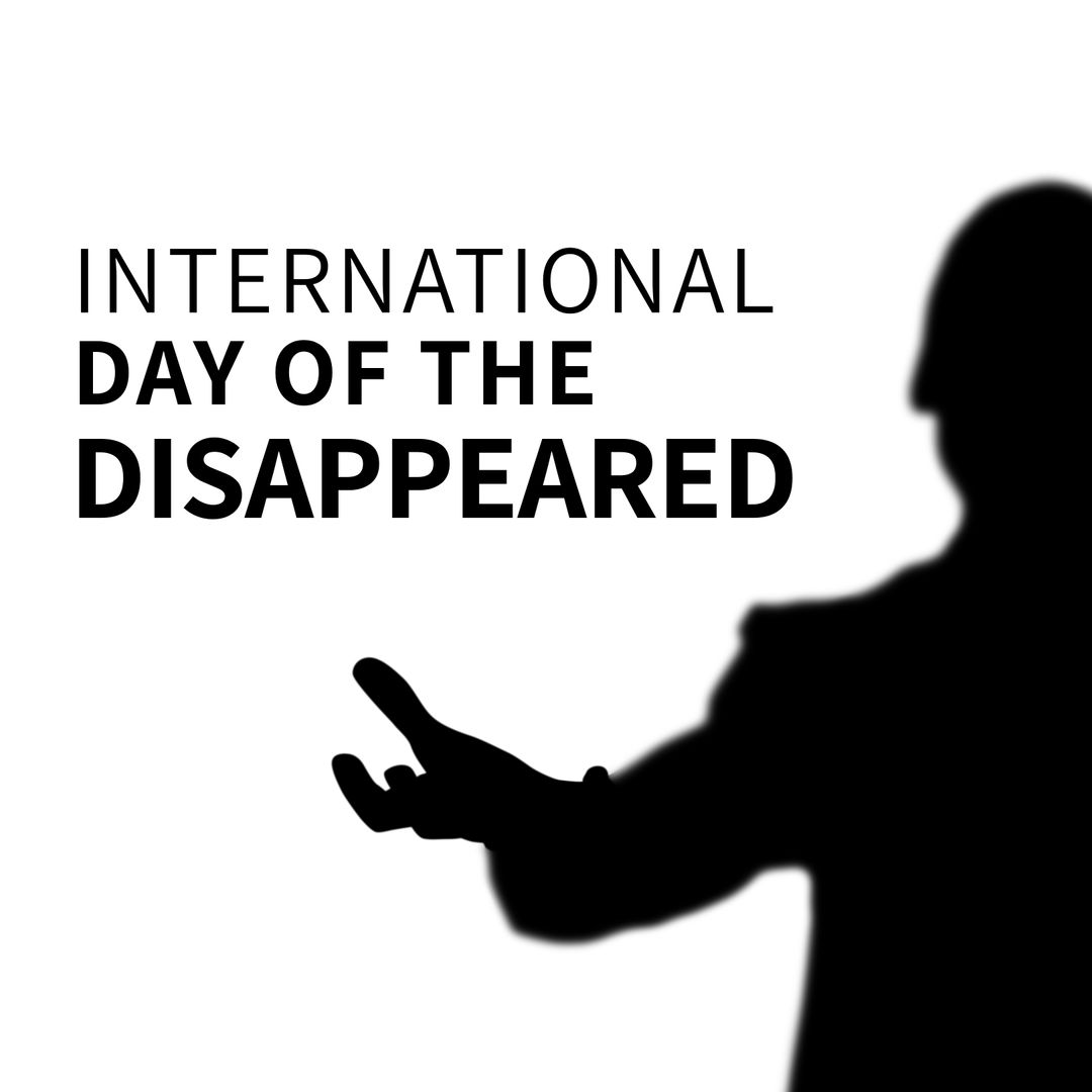 Silhouette for International Day of the Disappeared Awareness