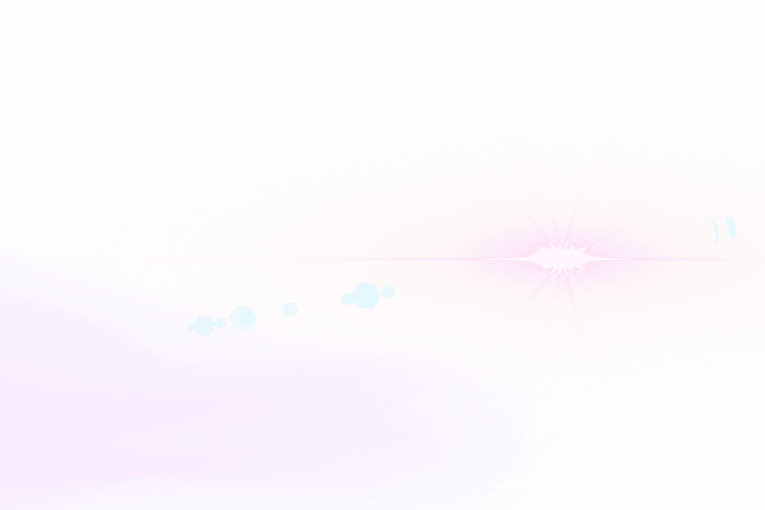 Digital Light Spot and Abstract Shapes on Transparent Background