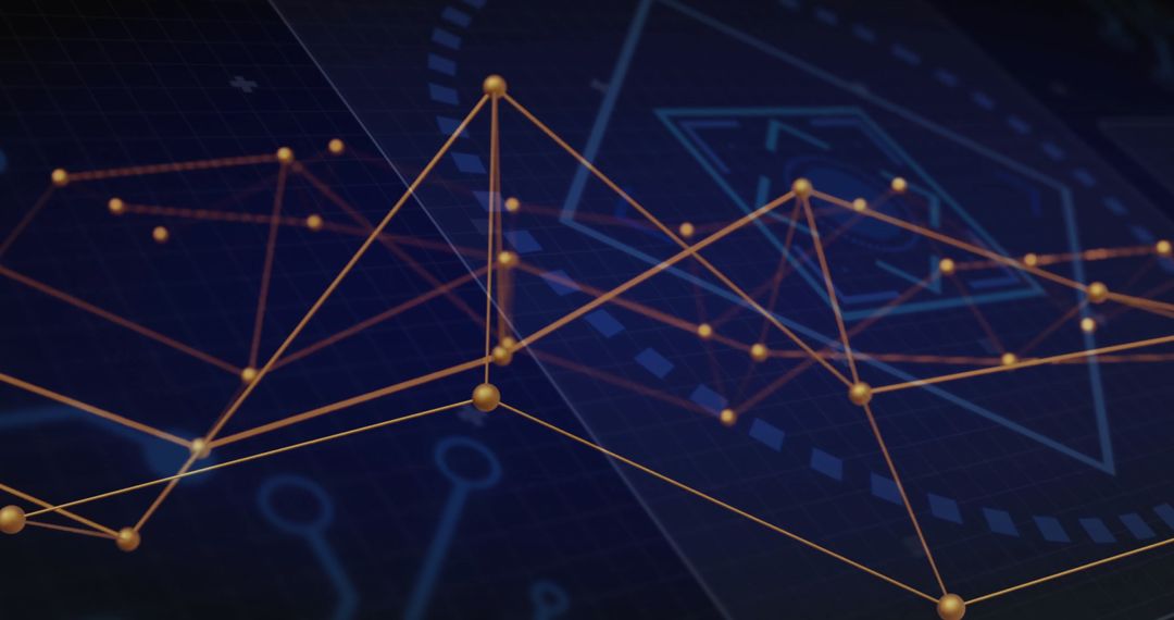 Dynamic Digital Network Connections Visualizing Data Flow