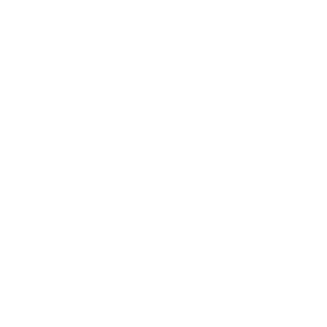 White Floral Circles on Transparent Background