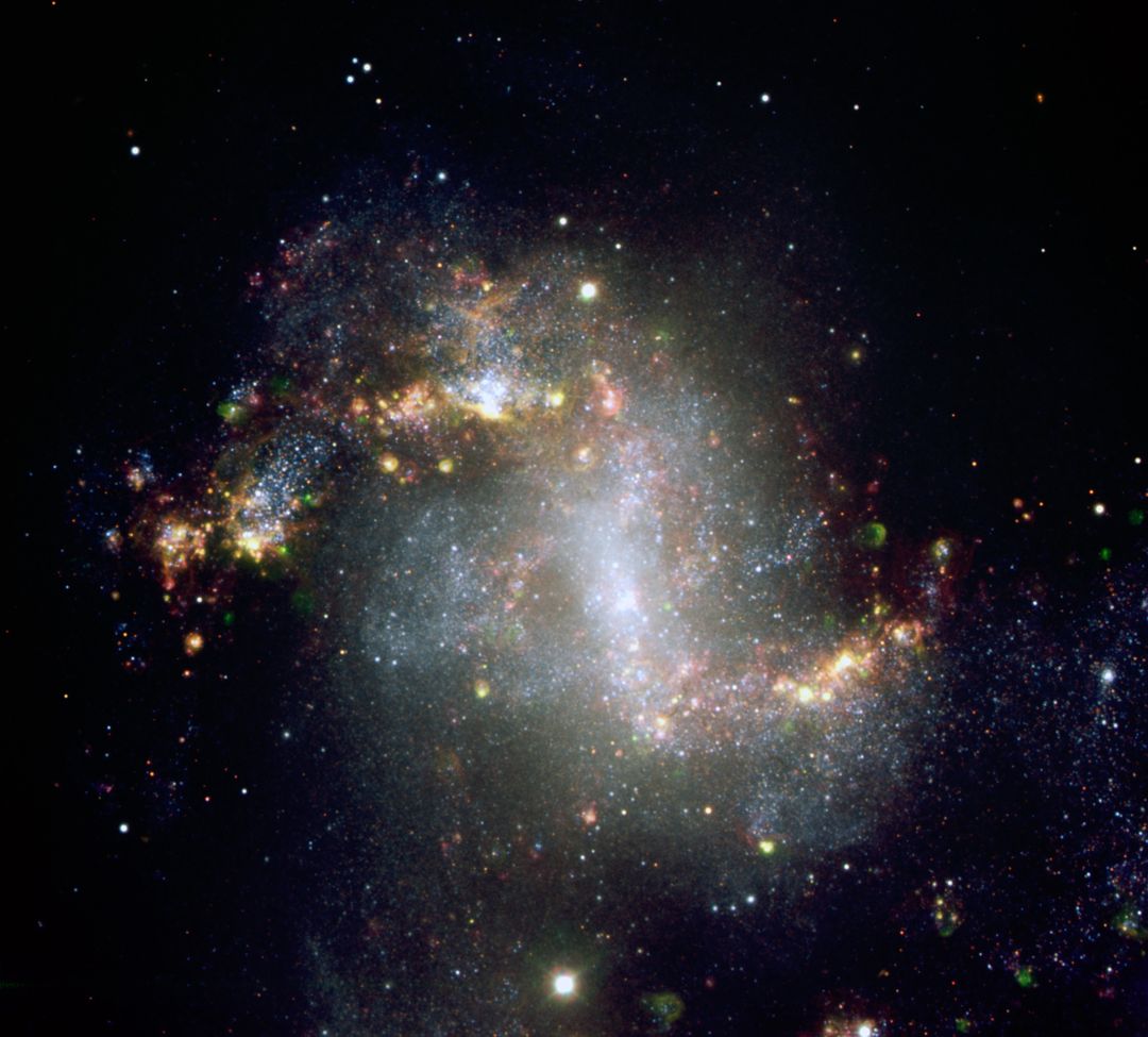 Central Region of Galaxy NGC1313 with Intermediate-Mass Black Hole Candidate - Free Images, Stock Photos and Pictures on Pikwizard.com