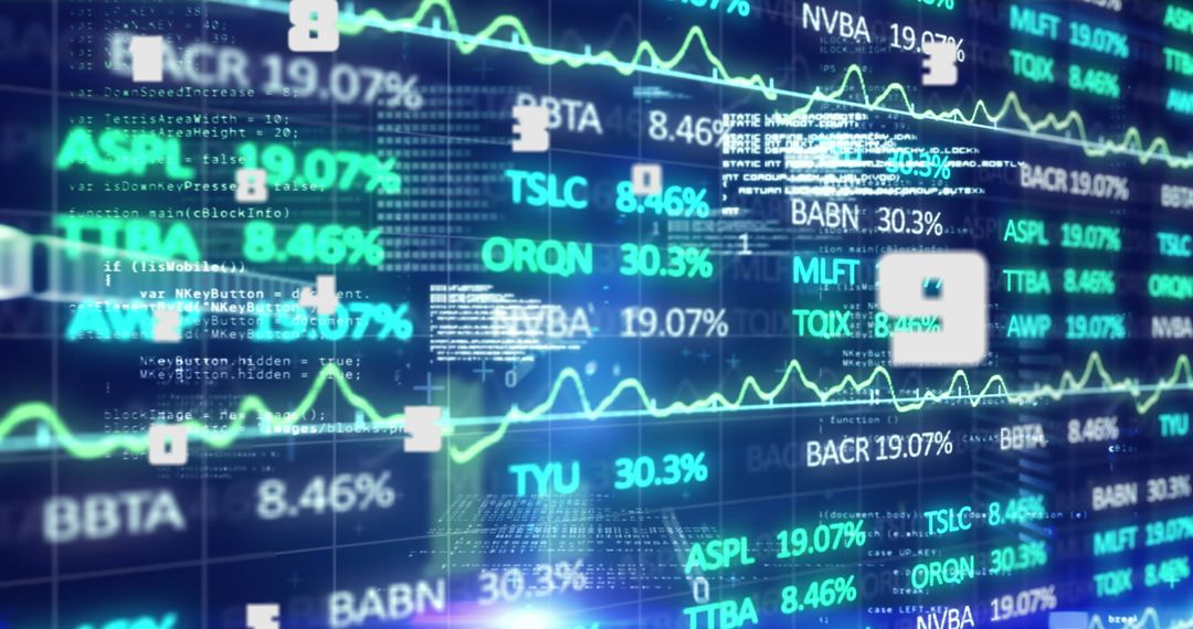 Futuristic Digital Financial Data Analysis