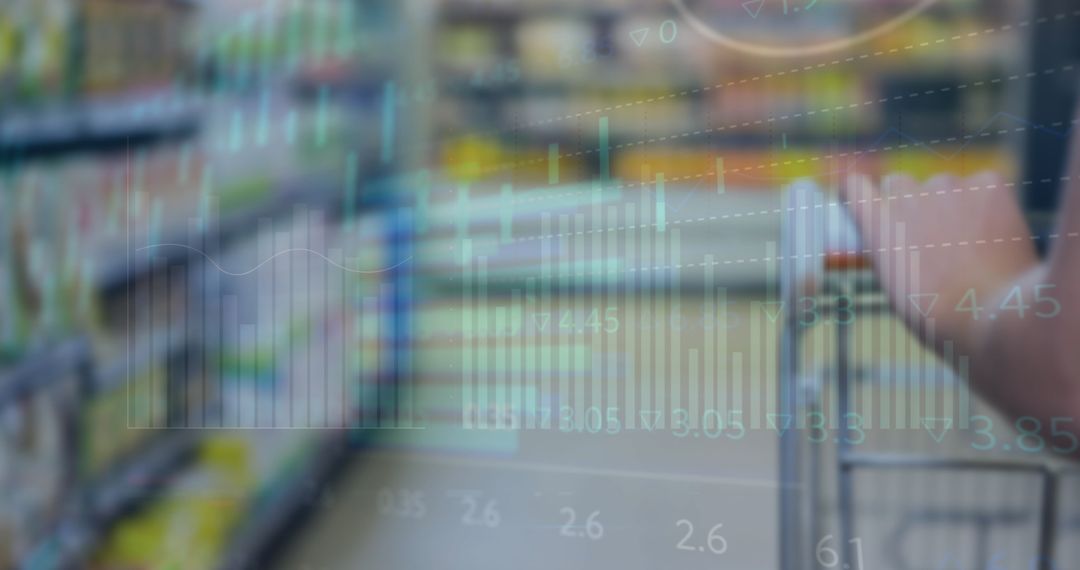 Mixed Media Finance and Shopping Concept