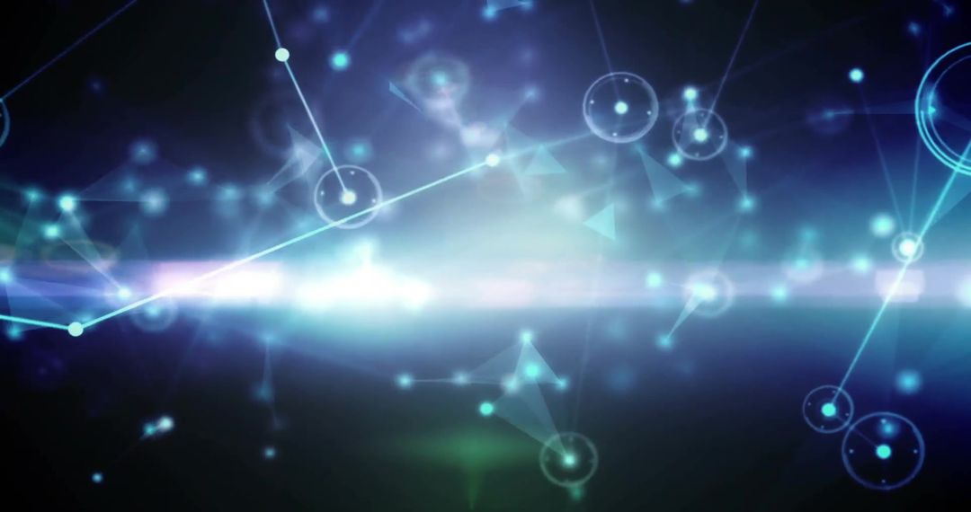 Abstract Digital Network of Connections over Light Spots