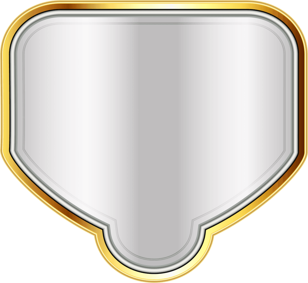 Abstract Geometric Digital Badge on Transparent Background