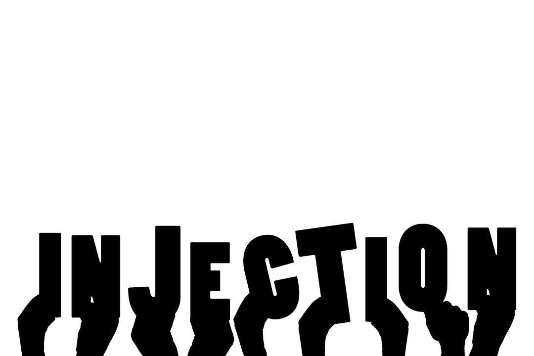 Hands Holding Syringe Illustration on Transparent Background