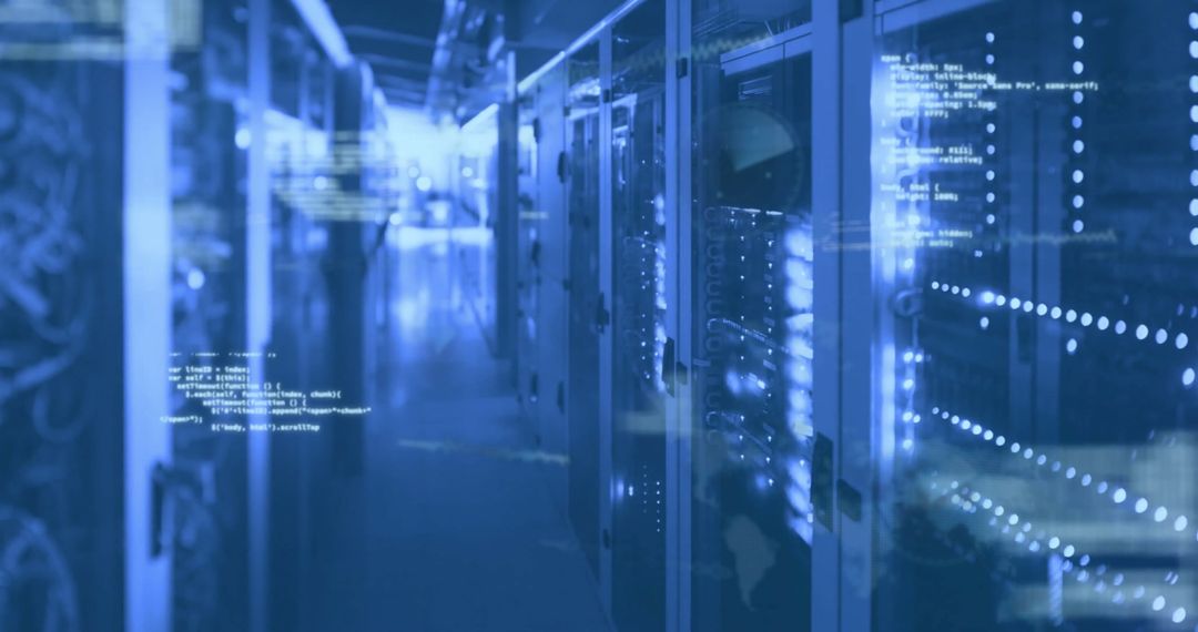 Advanced Computer Servers Processing Financial Data