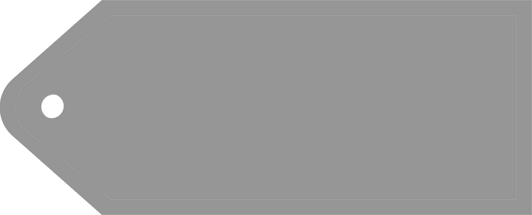 Gray Badge with Copy Space Transparent Background